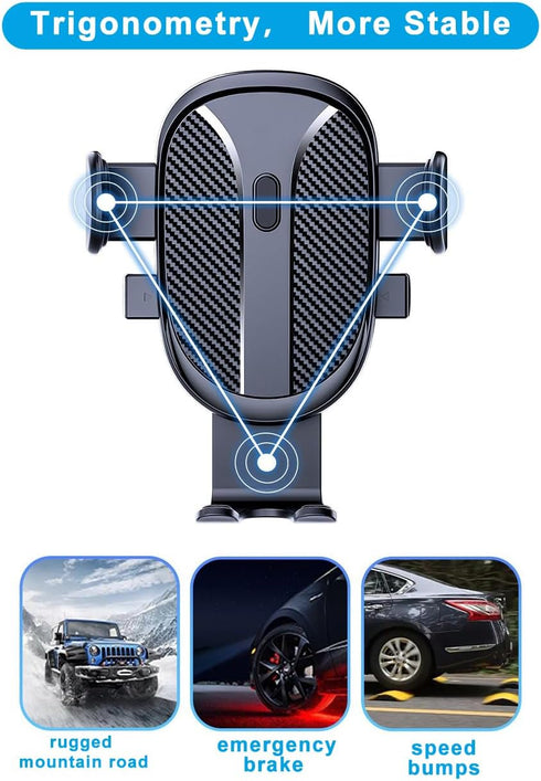 KEPHTH 2026 2024 2025 360 Car Phone Holder for Toyota Grand Highlander Accessories Dash Mount Cell Phone Holder