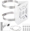 Sumnacon Camera Pole Mount Bracket, Stainless Steel Pole Mount Adapter Bracket for CCTV Security Camera PTZ Dome