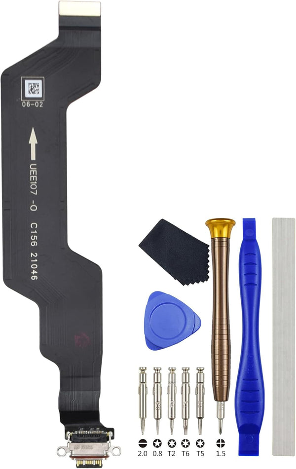 USB Type-C 3.1 USB Charger Port Flex Cable Replacement for OnePlus 9 LE2113 LE2111 LE2110