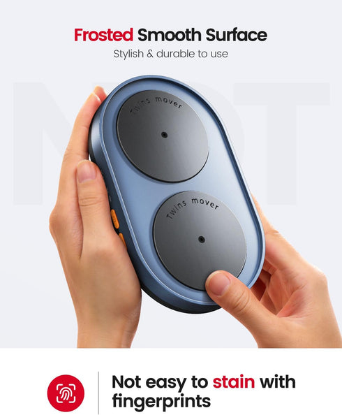 Vaydeer Dual Turntable Mouse Mover, Turbo 3 Mouse Jiggler with Adjustable Intervals, Undetectable & Noiseless