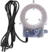 60LED Adjustable Brightness Microscope Ring Light Lamp Illuminator for Stereo Scope Microscope Supplier with Dimmer US