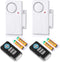 WSDCAM Wireless Door Alarm with Remote, 2 Pack, 105 dB Loud Pool Door Alarm for Kids Safety Home Security