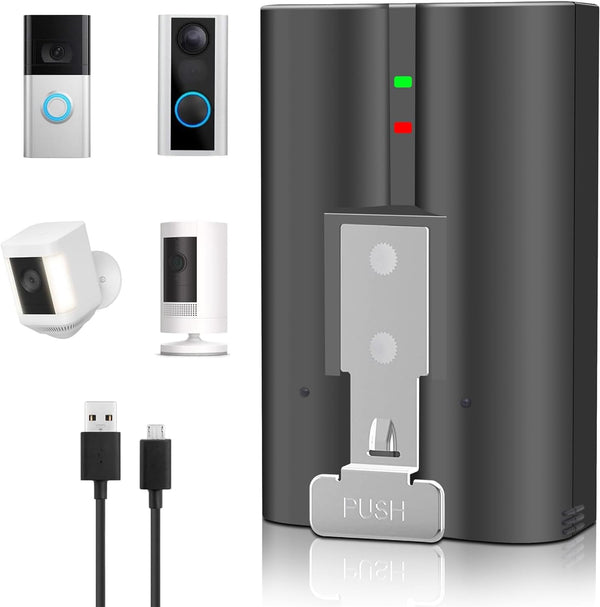 New V4 Battery for Ring-Doorbell-Camera 1/2/3/4/3+/3plus, Stick-Up Cam (2nd & 3rd Gen), Peephole/Spotlight Camera