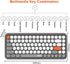 FELICON Wireless Bluetooth Keyboard, Portable Mini 84-Key Typewriter Keyboard for Android, iPad, Windows, Dark