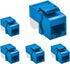Cat.6 Tool Less Keystone Jack, 5-Pack (Blue)