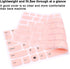 English Silicone Keyboard Cover for Lenovo Yoga C940/C740 14", Yoga 930/920 13.9", Flex 14, Pink