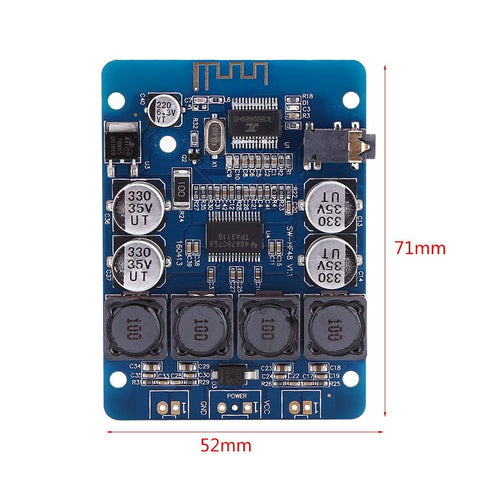 TPA3118 8V~26V DC Dual Audio Amplifier Board, Dual Channel Bluetooth Digital Amplifier Board