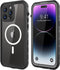 iPhone 14 Pro Max Waterproof Case, Shockproof Dustproof with Screen Protector, Full Body Protective Case, Black, 6.7