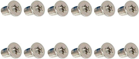 12pcs Bottom Cover Screws for Dell XPS 13 9350 9360, XPS 15 9550 9560 9570 M5510, Silver