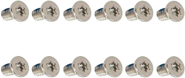 12pcs Bottom Cover Screws for Dell XPS 13 9350 9360, XPS 15 9550 9560 9570 M5510, Silver
