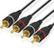 TNP RCA Cables 12ft - Gold Plated 2RCA Male to 2RCA Male Stereo Audio Cable for Home Theater