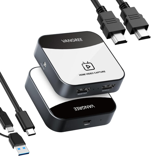 VANGREE Capture Card for Nintendo Switch, 4K Audio Video Capture Card, USB C