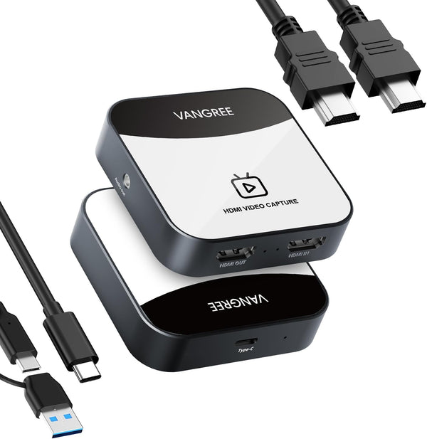 VANGREE Capture Card for Nintendo Switch, 4K Audio Video Capture Card, USB C