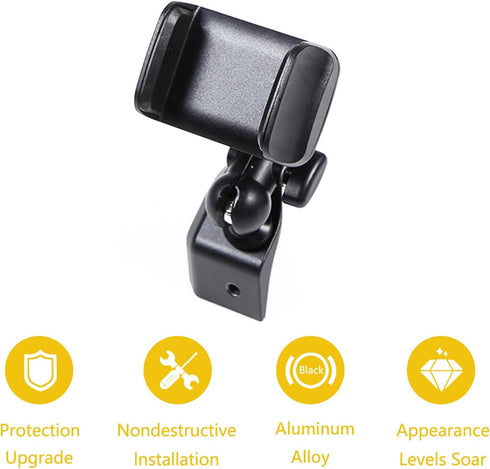 Car Phone Holder Aluminum Alloy for Land Rover Defender 90 110 130 2020-2024 Models, Left Side Mounting