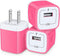 Charger Block, 3-Pack USB Wall Charger 1A/5V Plug for iPhone 15 14 13 12 11, LG Stylo, Google Pixel