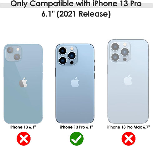LOHASIC iPhone 13 Pro Case - Vintage Leather Slim Luxury PU Soft Flexible Bumper, Shockproof Anti-Scratch Cover