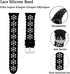 Nigaee 3 Pack Lace Silicone Bands, Adjustable Replacement Straps for Fitbit Inspire 3/Inspire 2/Inspire HR