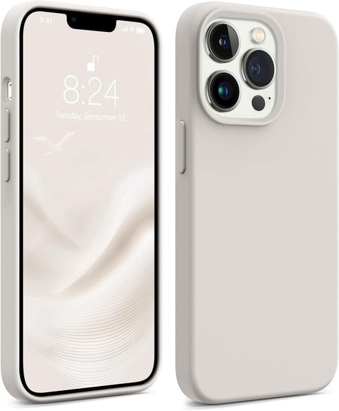 AOTESIER iPhone 13 Pro Case, Slim Liquid Silicone, Military Shockproof, Soft Microfiber Lining, Camera & Screen