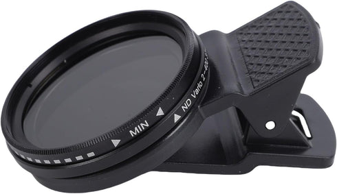 Diyeeni 37mm ND2 ND400 ND2 ND400 Clip On - Phone Lens ND Filter Kit, Variable ND Neutral Density Filter Adjustable