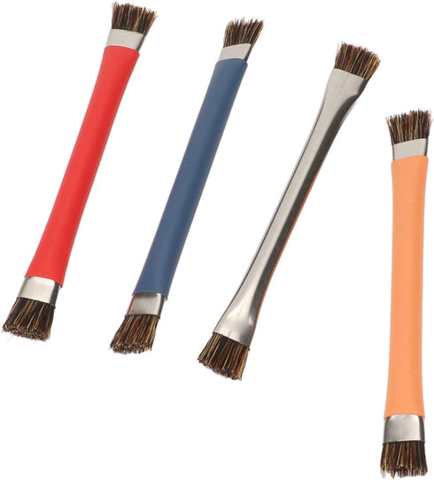 Oumefar 4Pcs Motherboard Cleaning Anti Static Brush, Double Head Cleaning Brush for Mobile CPU