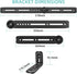 Soundbar Mount Bracket for Most Sound Bars Up to 20 Lbs, Adjustable Extension Plates and L-Shaped Hooks