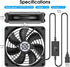 ELUTENG 120mm 3 5V 1500PRM Fan With Speed USB Powered Case Fan Gaming PC Portable Cooling Suitable for Tablet TV