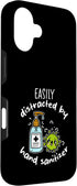 Clean Hands Funny Germaphobe Gift Idea 16 Easily Distracted By Hand Sanitizer Anti-Germ Humor Case for iPhone