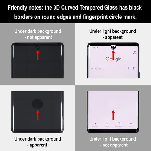 2 Pack 3D Tempered Glass Screen Protector for Google Pixel 6 Pro + 2 Pack Camera Lens Protector [Fingerprint