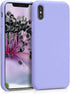 kwmobile TPU Silicone Case for Apple iPhone Xs, Soft Finish Phone Cover in Light Lavender