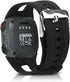 kwmobile Strap Compatible with Garmin Forerunner 10/15 (L Size model) Strap - Replacement Silicone Watch Band - Black
