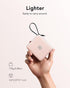 VRURC 22.5W 10000mAh Pack 17 16 S26 S25 Pink(1 Pack) Portable Charger for iPhone Built-in Cables, USB C Fast Charging