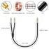 1 2 10 J&D RCA Cable, RCA Male to RCA Male Y-Splitter Digital Stereo Audio Cable Subwoofer Cord for Subwoofer, Home