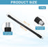7.9" 1Pcs 3/8"-16 PATIKIL Gooseneck, Male to Male Thread Metal Universal Hose Flexible Arm Gooseneck Tube Extension