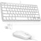 TECKNET USB Wired Keyboard and Mouse for Mac, Dual Interface(Type-C and USB A),