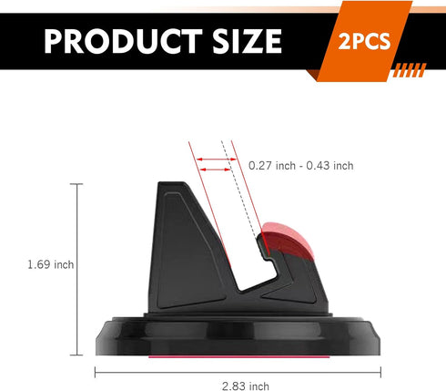 Teybouk 360 Car Dashboard Cell Phone Holder, Degree Adjustable Rotatable Cell Phone Car Mount, Center Console Desktop