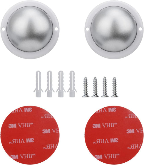 Wall Mounts for Magnetic Arlo/Arlo Pro/Pro 2 Cameras - Indoor/Outdoor (2 Pack Silver)