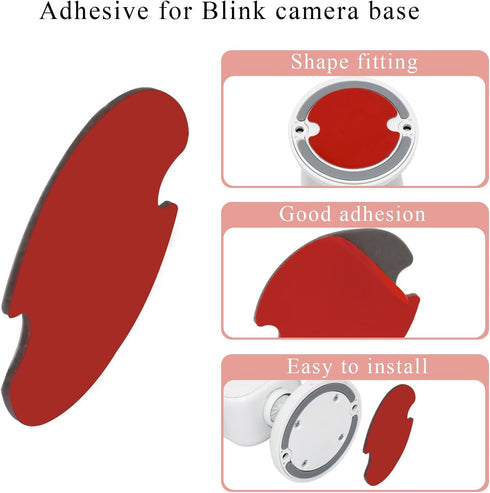 Sticky Adhesive Pad Compatible with Blink Outdoor 4/Indoor (3rd Gen)/Mini 2/Mini, Replacement Camera Sticker Pads
