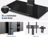 FITUEYES Universal TV Stand, Swivel Tabletop TV Stand for 28-55 Inch Flat Screens, Height Adjustable, Black