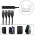 RJ45 Ethernet Splitter 1 to 3 Network Adapter, 1 to 4 Port Excellent Connection Network Cable Adapter