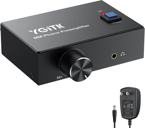 Phono Preamp for Turntable, Mini Stereo MM Phono Preamplifier with Volume Control,