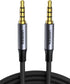 UGREEN 3.5mm Audio Cable, Braided 4-Pole Hi-Fi Stereo TRRS Jack, Male to Male AUX Cord, 16FT, Compatible with iPad,