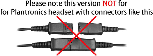 VoiceJoy Quick Disconnect Y Training Cord for Jabra GN Headsets, Ideal for Coaching and Supervising