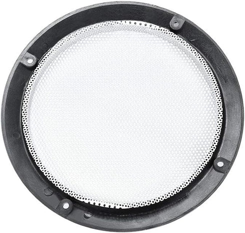 uxcell 2pcs 5" Mounting Hole Diagonal Distance Speaker Grill Mesh Decorative Circle Woofer Guard Cover, White