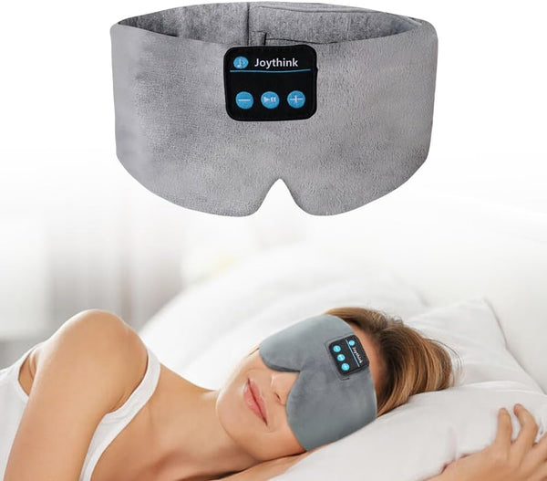 Sleep Headphones Wireless Eye Mask - Wireless Headband Headphones for Sleeping with Adjustable Speaker, Wireless