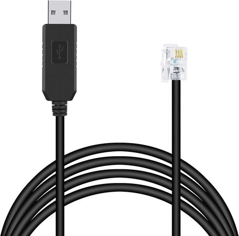 Meade 505 Telescope PC Control Cable CP2102 RS232 RJ10 Serial Adapter for Autostar Audiostar, 9.8 feet