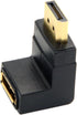 Cablecc Down Angled 90 Degree DisplayPort Male to Female Extension Adapter, 4K 60hz