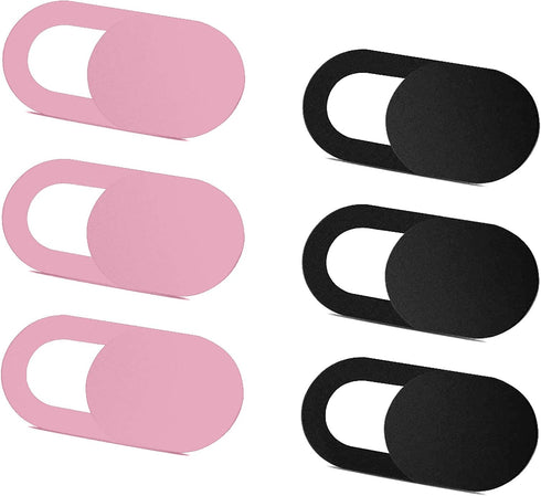 SIREG Webcam Cover Slide Ultra Thin - Cute Pink & Black Web Camera