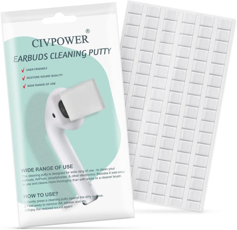 CIVPOWER Cleaner Kit for Airpods 1/2/3/Pro, Earbud Cleaning Putty for Bluetooth Headphones, Charging Case, Phone,