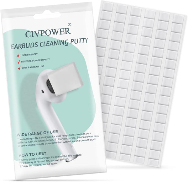 CIVPOWER Cleaner Kit for Airpods 1/2/3/Pro, Earbud Cleaning Putty for Bluetooth Headphones, Charging Case, Phone,
