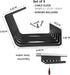 PAMO Cable Management Under Desk, Set of 3 with 10X Cable Ties, Desk Organizer for Office/Home Office